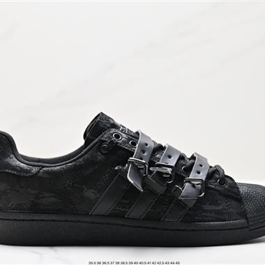 Adidas 三葉草兔子洞系列 貝殼頭板鞋休閑鞋