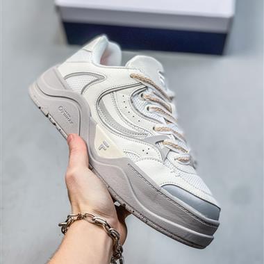 Fila Fusion Bianco 硬糖系列斐樂老爹風增高厚底復古休閑運動慢跑鞋