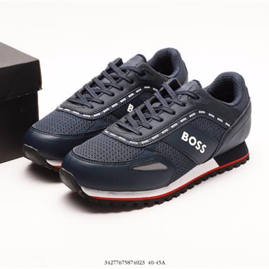 BOSS Fashion Shoes系帶低幫休閑運動鞋