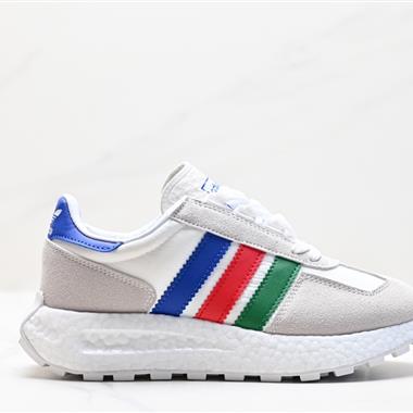 Adidas Racing E5 Boost Prototype 速度輕盈復古系列 百搭透氣運動慢跑鞋
