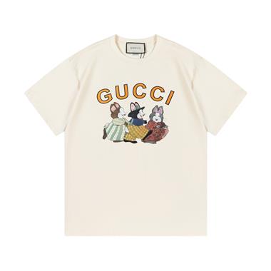 GUCCI  2023夏季新款短袖T恤 歐版尺寸偏大