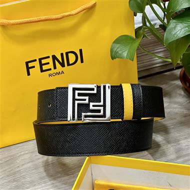 FENDI  2024新款時尚皮帶  4.0CM