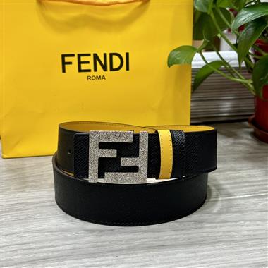 FENDI  2024新款時尚皮帶  4.0CM