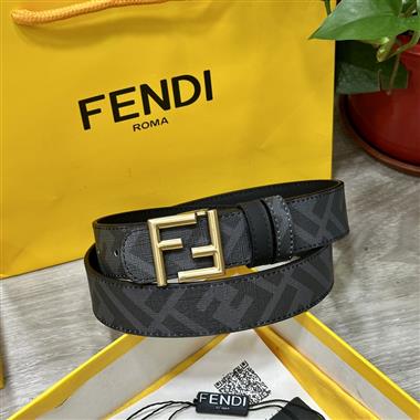 FENDI  2024新款時尚皮帶  3.0CM