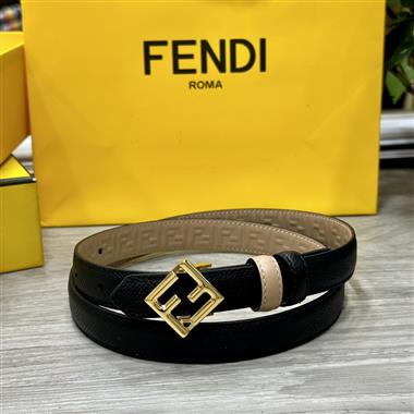 FENDI  2024新款時尚皮帶  2.0CM