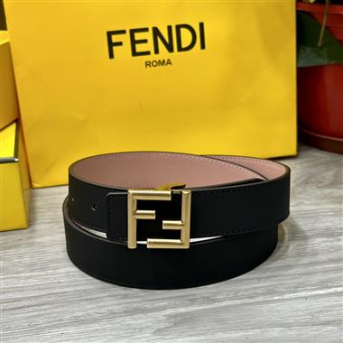 FENDI  2024新款時尚皮帶  3.0CM