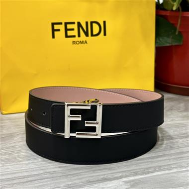 FENDI  2024新款時尚皮帶  3.0CM