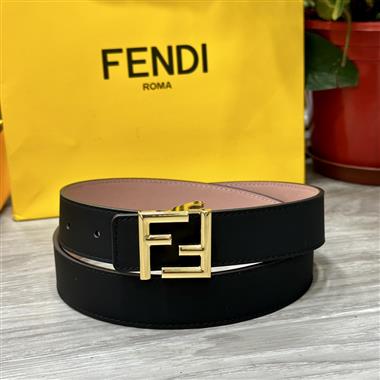 FENDI  2024新款時尚皮帶  3.0CM