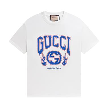 GUCCI   2024夏季新款短袖T恤 男女同款