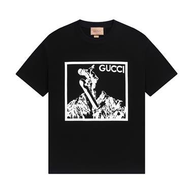 GUCCI   2024夏季新款短袖T恤 男女同款