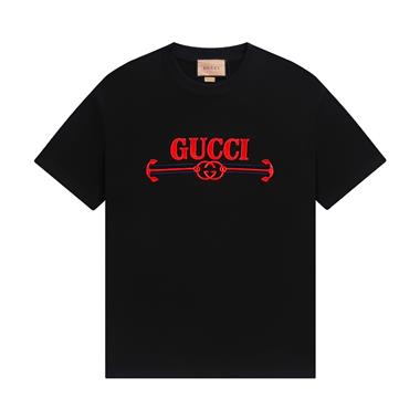 GUCCI   2024夏季新款短袖T恤 男女同款