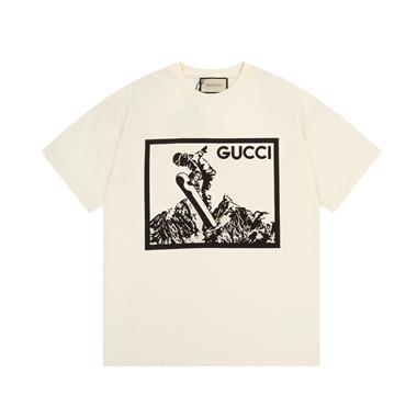 GUCCI   2024夏季新款短袖T恤 歐版尺寸偏大