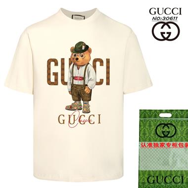 GUCCI  2024夏季新款短袖T恤 男女同款