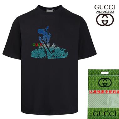 GUCCI  2024夏季新款短袖T恤 男女同款