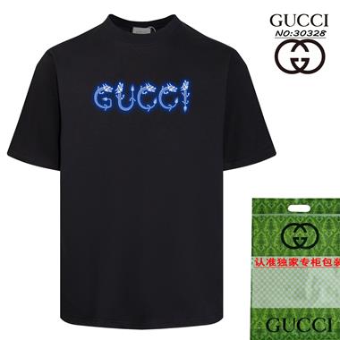 GUCCI   2024夏季新款短袖T恤 男女同款