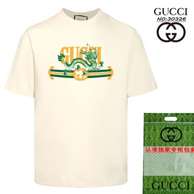 GUCCI   2024夏季新款短袖T恤 男女同款