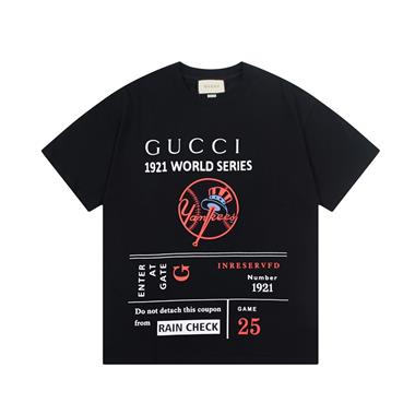 GUCCI   2024夏季新款短袖T恤 歐版尺寸偏大