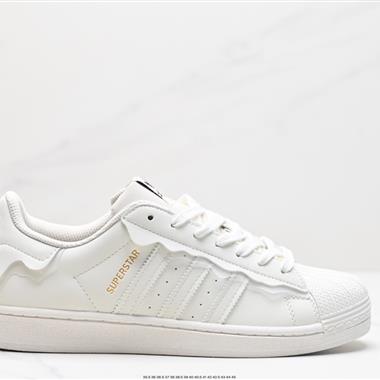 Adidas三葉草 Originals Superstar」Sail/Green/Lace「貝殼頭系列低幫經典百搭休閑運動板鞋