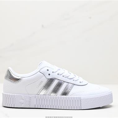 Adidas Outdoor 皮質防滑耐磨厚底休閑百搭慢跑鞋