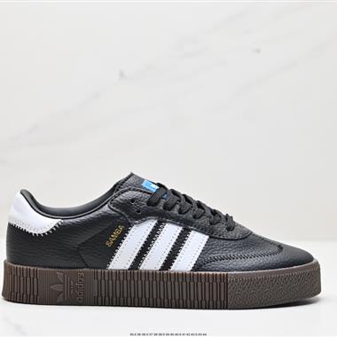 Adidas Outdoor 皮質防滑耐磨厚底休閑百搭慢跑鞋