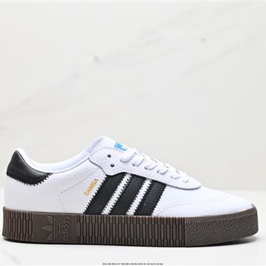 Adidas Outdoor 皮質防滑耐磨厚底休閑百搭慢跑鞋