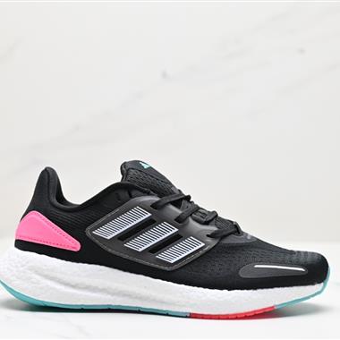 Adidas PureBOOST 22爆米花緩震中底跑步鞋