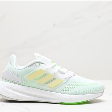 Adidas PureBOOST 22爆米花緩震中底跑步鞋