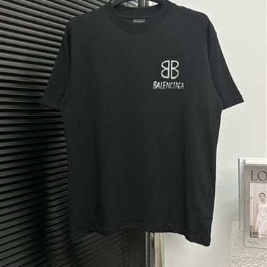 Balenciaga   2024夏季新款短袖T恤 歐版尺寸偏大