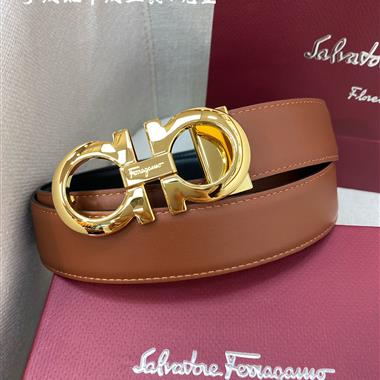 Ferragamo  2024新款時尚皮帶  3.5CM