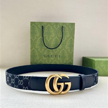 GUCCI   2024新款時尚皮帶  3.8CM