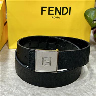 FENDI   2024新款時尚皮帶  4.0CM