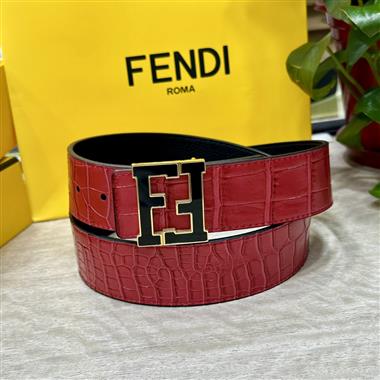 FENDI   2024新款時尚皮帶  4.0CM