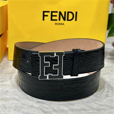 FENDI   2024新款時尚皮帶  4.0CM