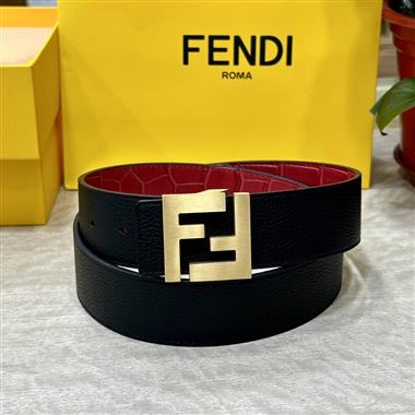 FENDI   2024新款時尚皮帶  4.0CM