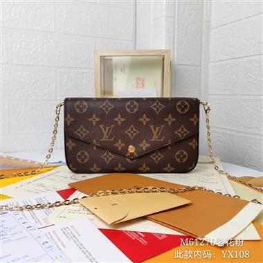 LOUIS VUITTON   2024新款時尚女生休閒包 尺寸：21*11*2CM