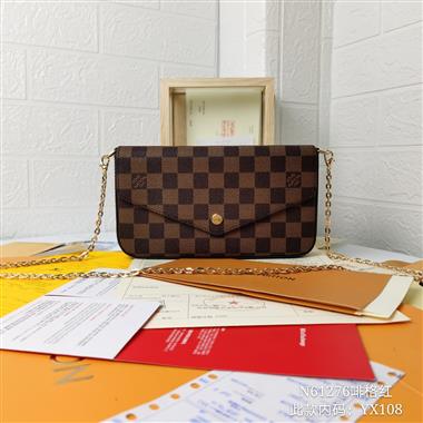 LOUIS VUITTON   2024新款時尚女生休閒包 尺寸：21*11*2CM