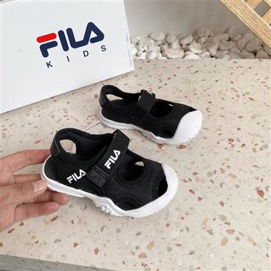 FILA 塗鴉魔術貼涼鞋 