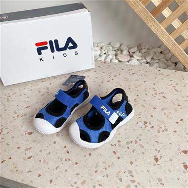 FILA 塗鴉魔術貼涼鞋 