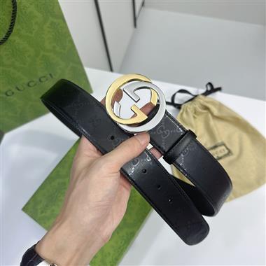 GUCCI   2024新款時尚皮帶  3.8CM