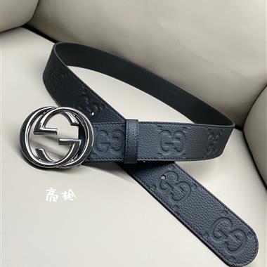 GUCCI   2024新款時尚皮帶  3.8CM