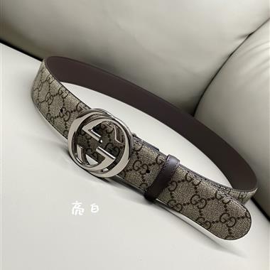 GUCCI   2024新款時尚皮帶  3.8CM