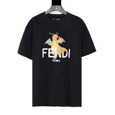 FENDI   2024夏季新款短袖T恤  歐規尺寸偏大