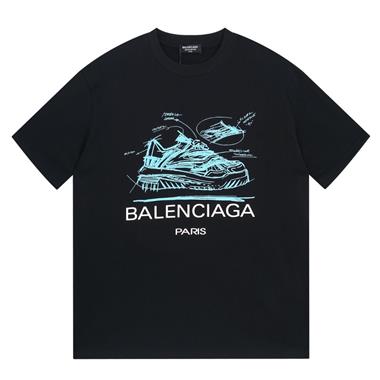 Balenciaga   2024夏季新款短袖T恤 歐規尺寸偏大