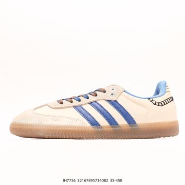 Wales Bonner x Adidas Originals Samba ClassicWhiteRoyal BlueGum