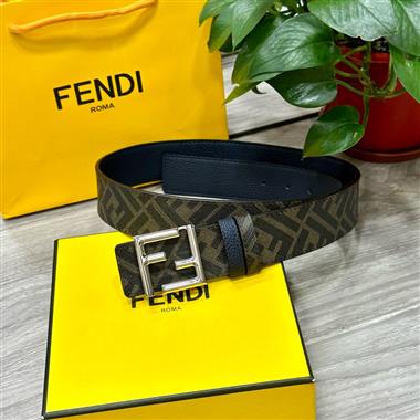 FENDI  2024新款時尚皮帶  3.8CM