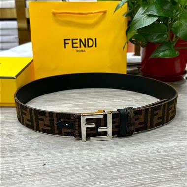 FENDI  2024新款時尚皮帶  3.8CM