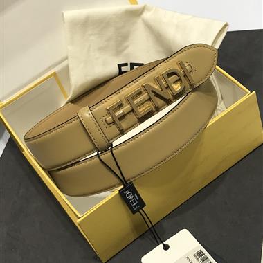 FENDI    2024新款時尚皮帶  3.5CM