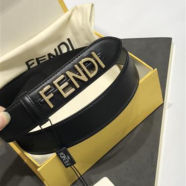 FENDI    2024新款時尚皮帶  3.5CM