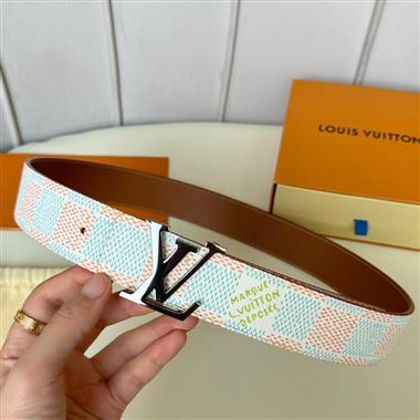 LOUIS VUITTON    2024新款時尚皮帶  4.0CM