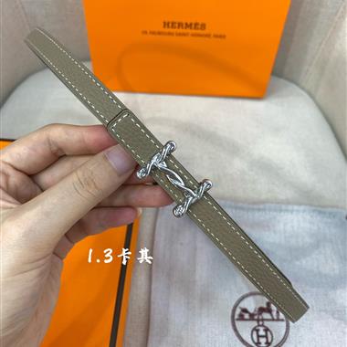 HERMES   2024新款時尚皮帶  1.3CM